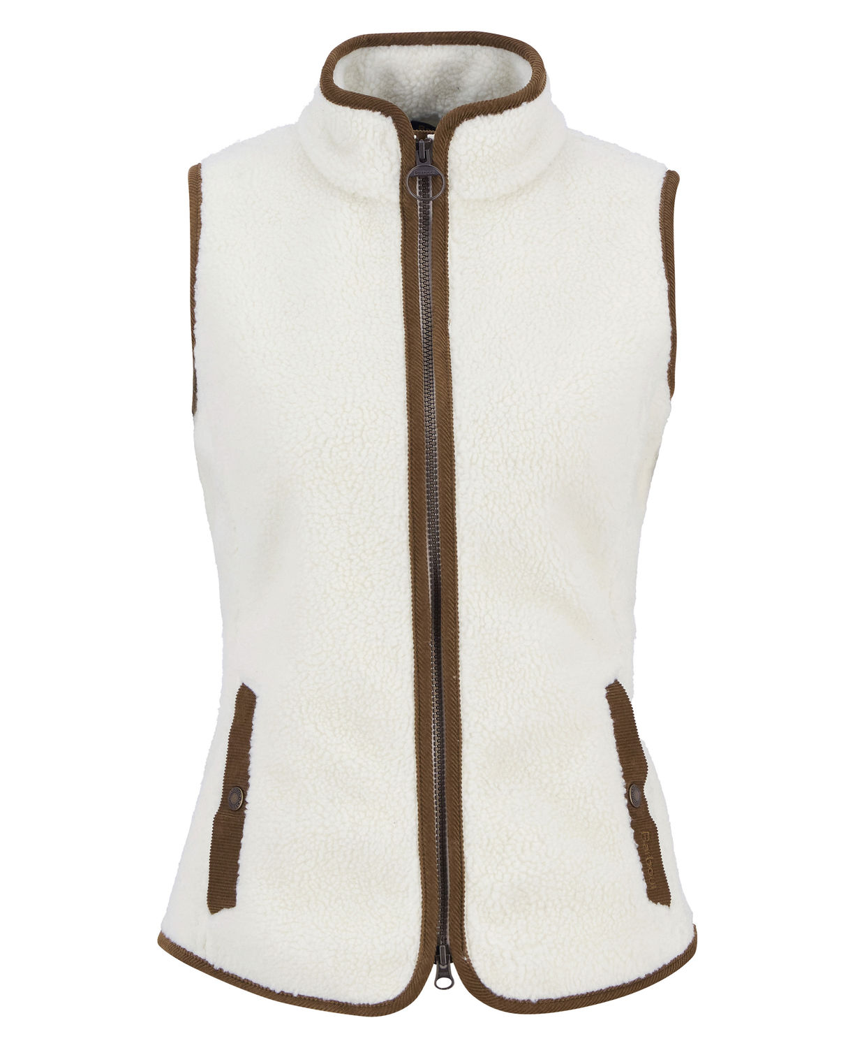 Burford Sherpa Fleece Gilet Winter Pearl