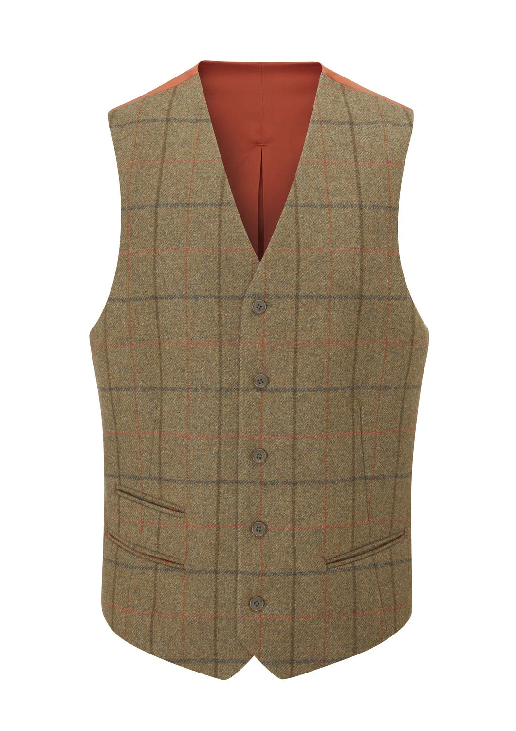 Gilet Compton dos satin thyme