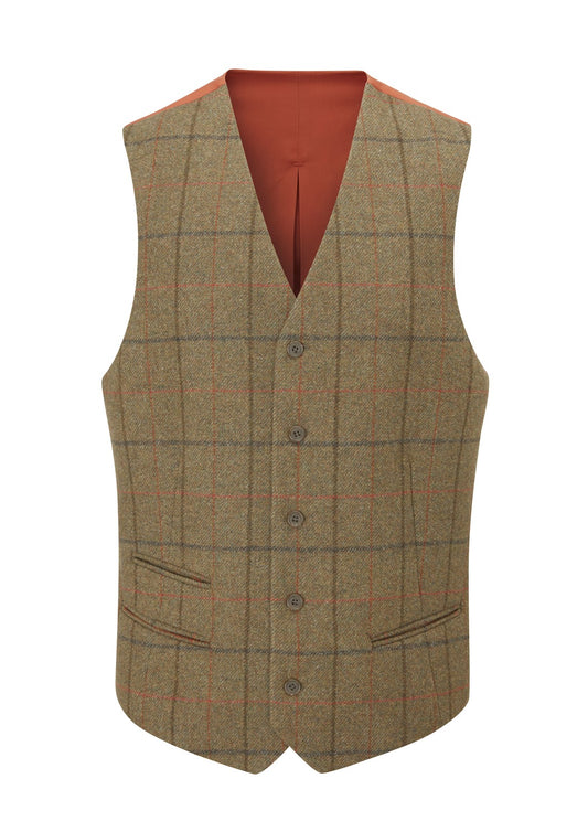 Gilet Compton dos satin thyme