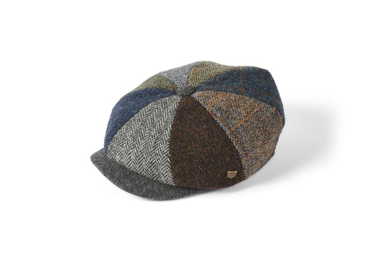 Lewis multi-pattern baker boy cap