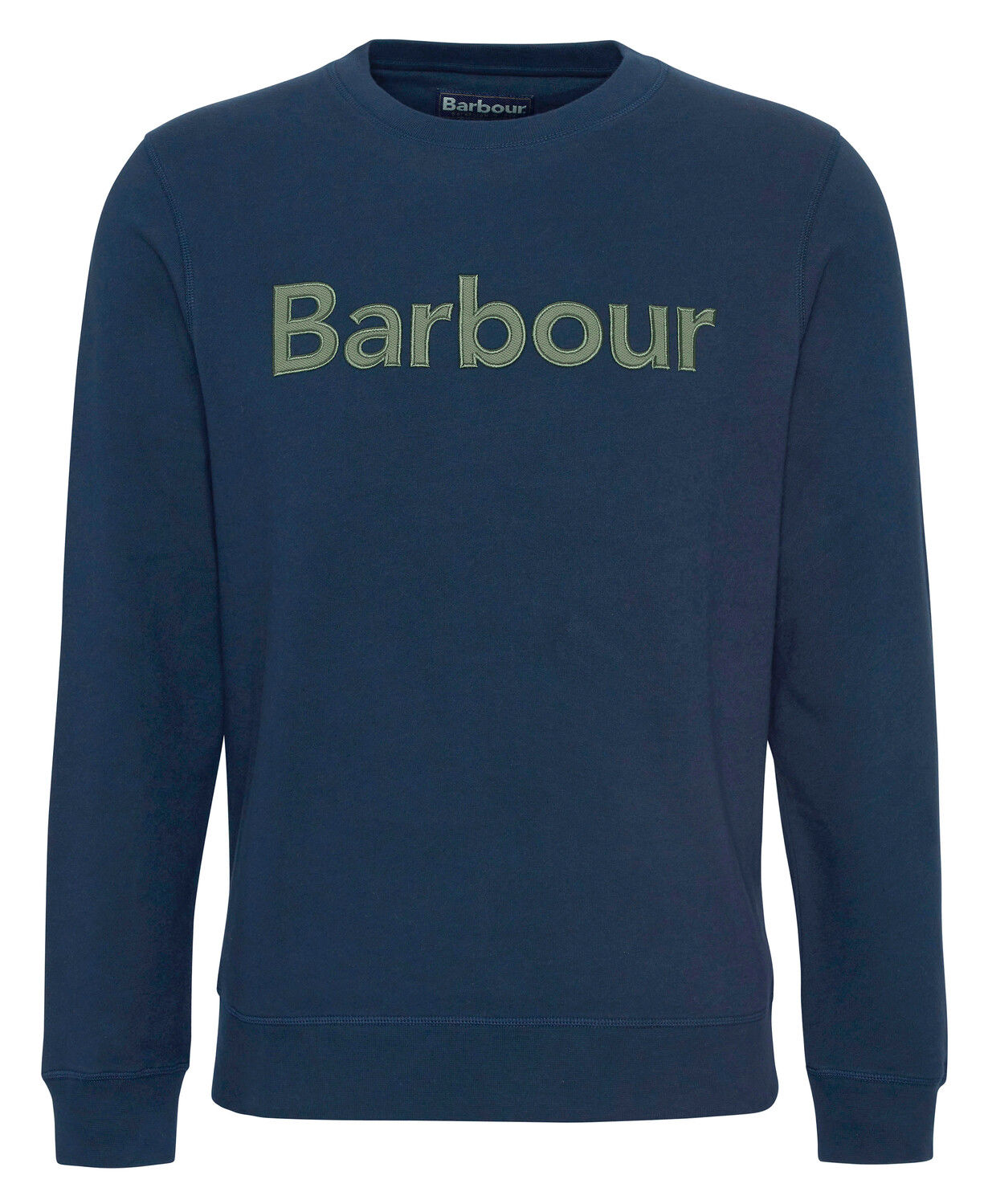 Sweat pique applique crew navy