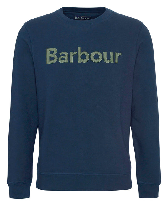 Sweat pique applique crew navy