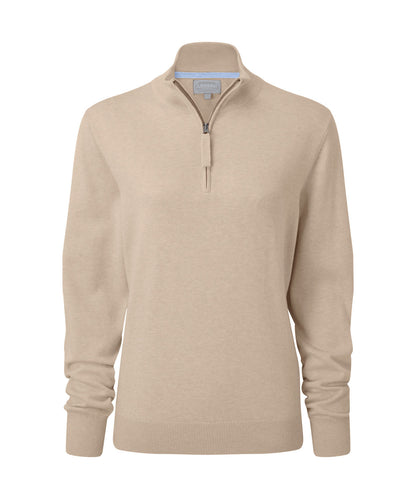 Pull Polperro femme 1/4 zip coton prima 2 coloris