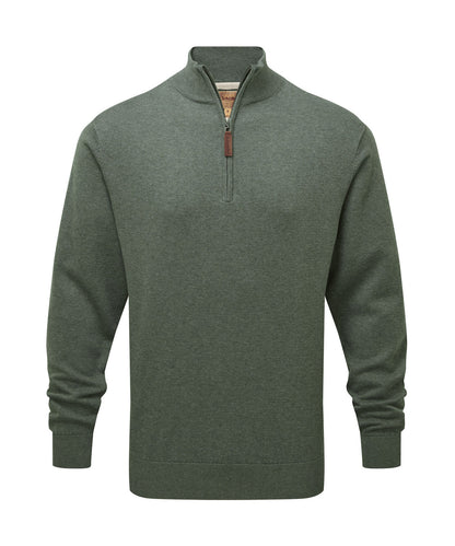 Porthmeor ¼ zip cotton jumper