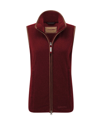 Gilet polaire Lyndon claret femme