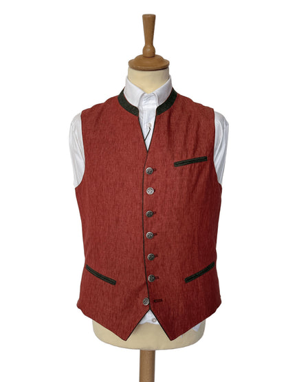 Gilet autrichien Walchsee lin 5 coloris