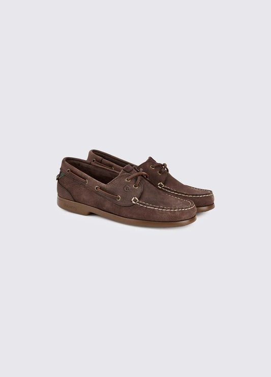 Chaussures bateau Flores Café femme