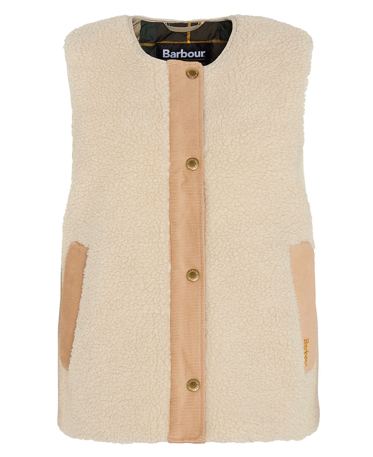 Ecru Dulsie sherpa gilet