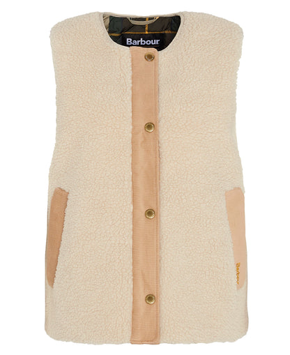 Ecru Dulsie sherpa gilet