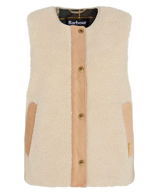 Gilet sherpa Dulsie écru femme