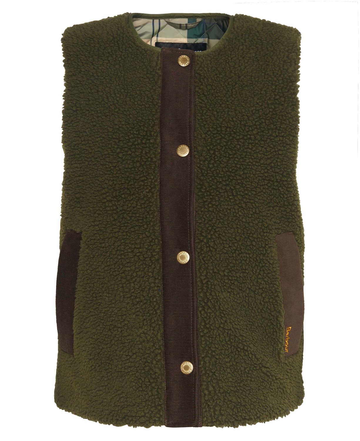 Gilet sherpa Dulsie olive