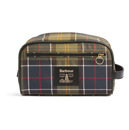 Tartan toiletry bag