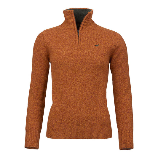 Pull lambswool tyne 1/4 zip femme 5 coloris