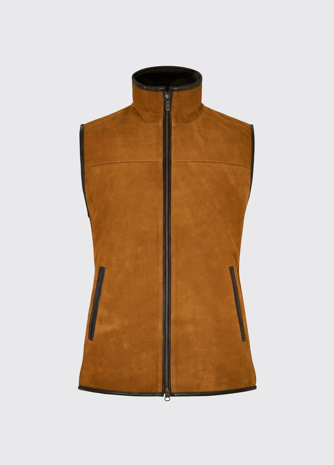 Gilet en cuir Dunhill tan