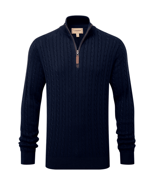 Pull coton cashmere Calton 1/4 zip 3 coloris