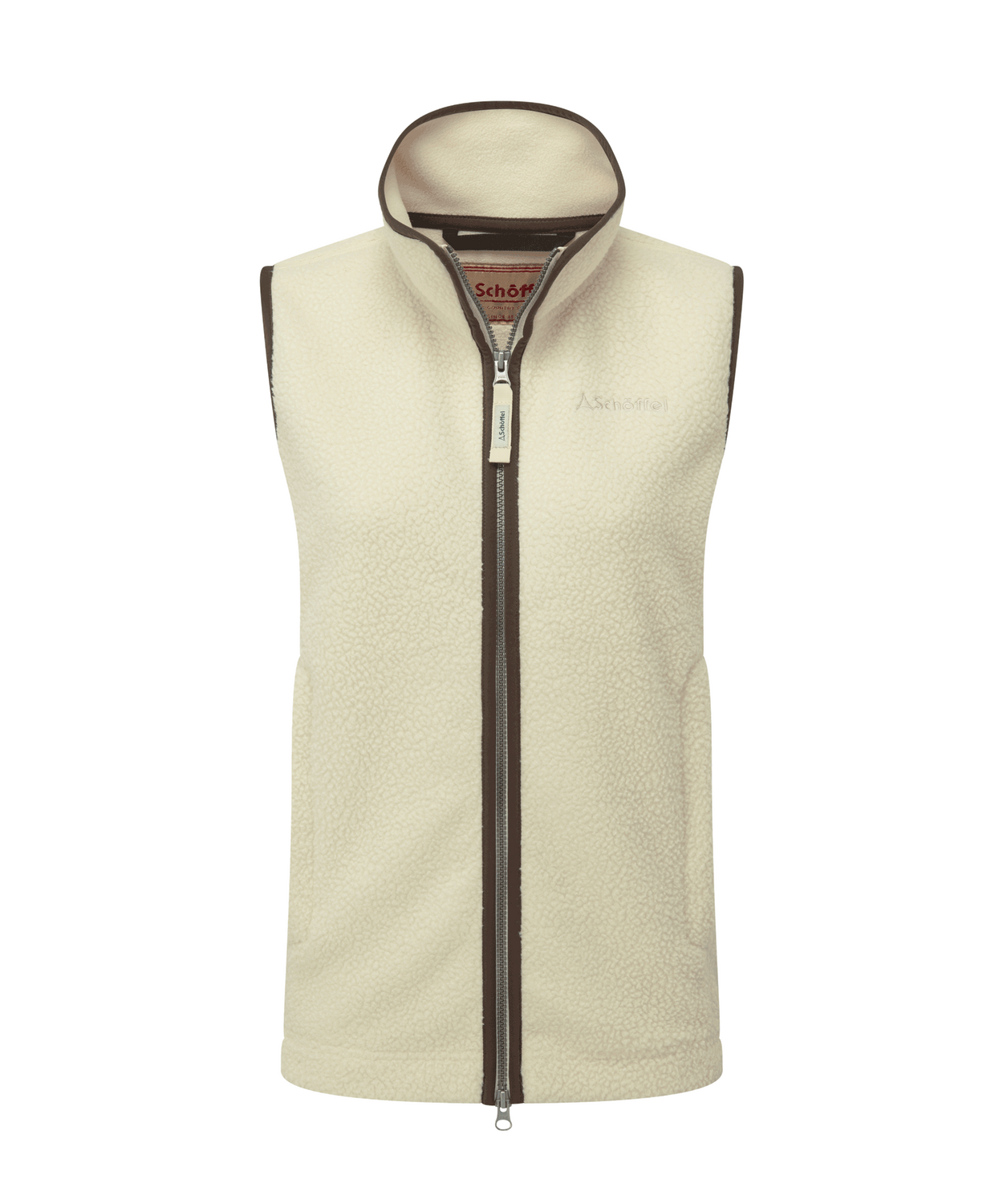 Gilet polaire Lyndon retro écru femme