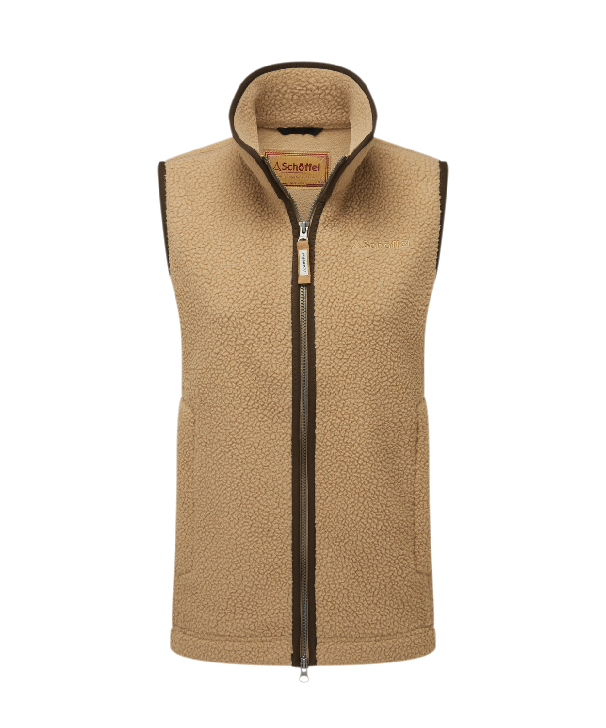 Gilet polaire Lyndon retro tan femme