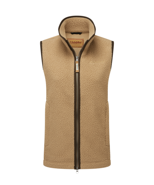 Gilet polaire Lyndon retro tan femme