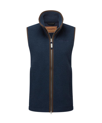 Gilet polaire Lyndon retro navy femme