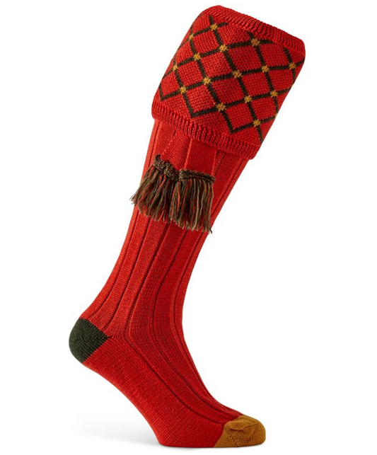 Regent Socken in Orange mit Strumpfhaltern