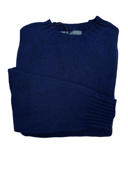 Pull col rond navy