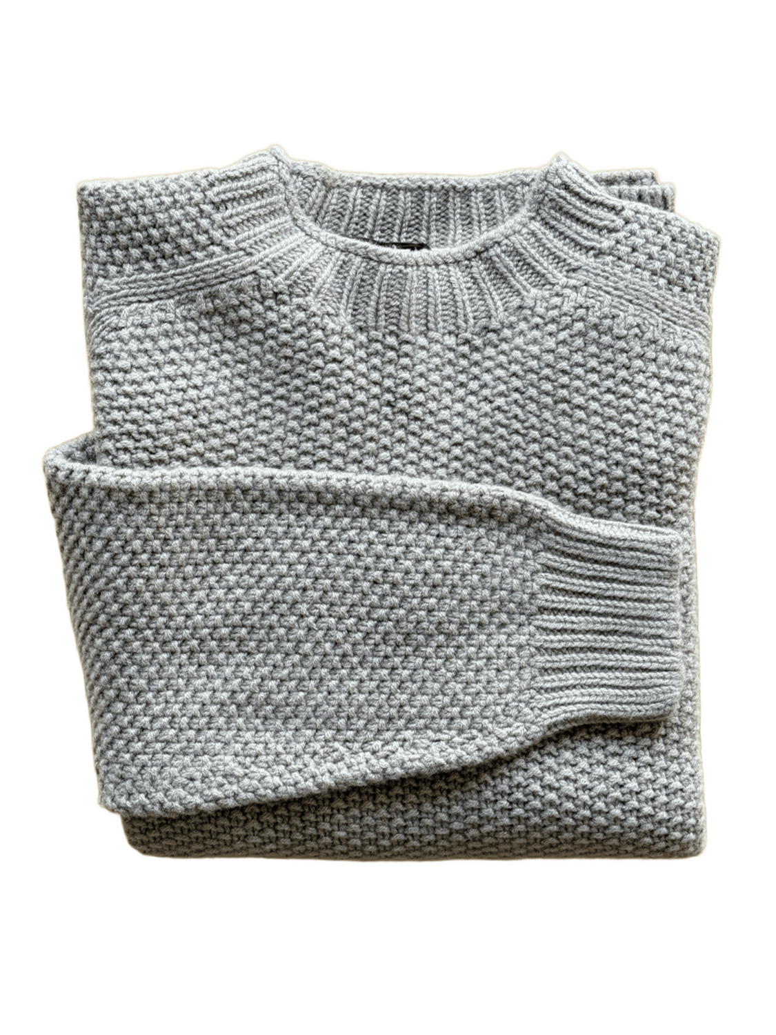 Pull col rond point de riz stonechat