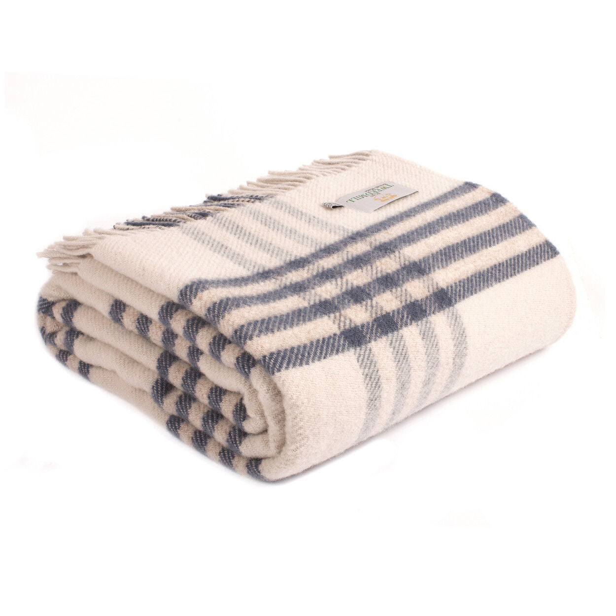 XXL Hex slate blue throw