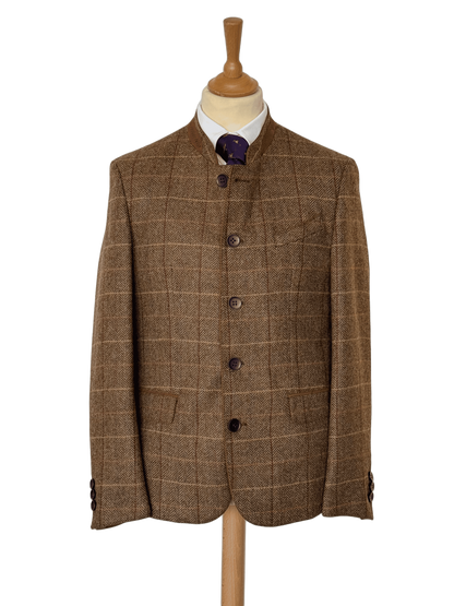 Veste autrichienne Moos tweed mittelgelb