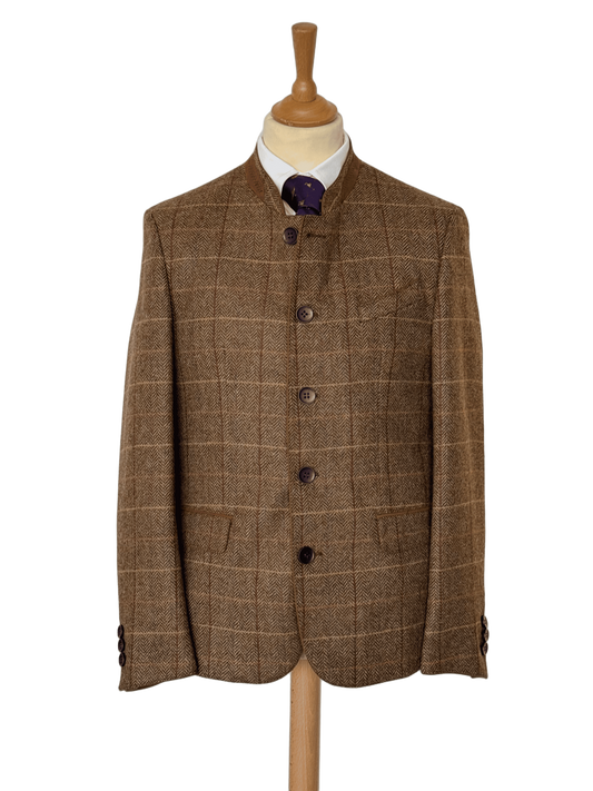 Veste autrichienne Moos tweed mittelgelb
