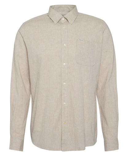 Chemise tailored lin coton Nelson stone