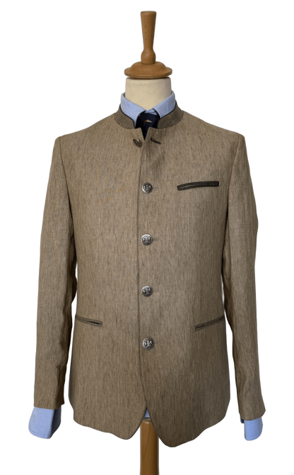 Veste autrichienne Murau beige en lin