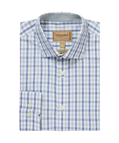 Chemise Hebden mist blue vintage indigo