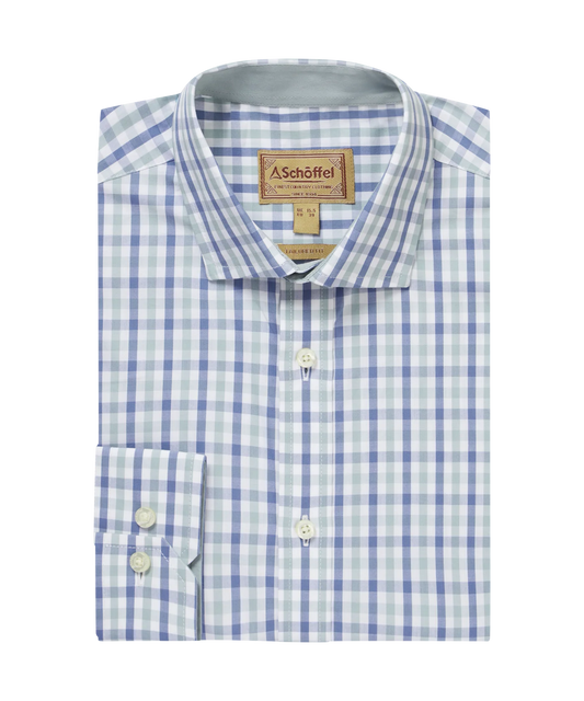 Chemise Hebden mist blue vintage indigo
