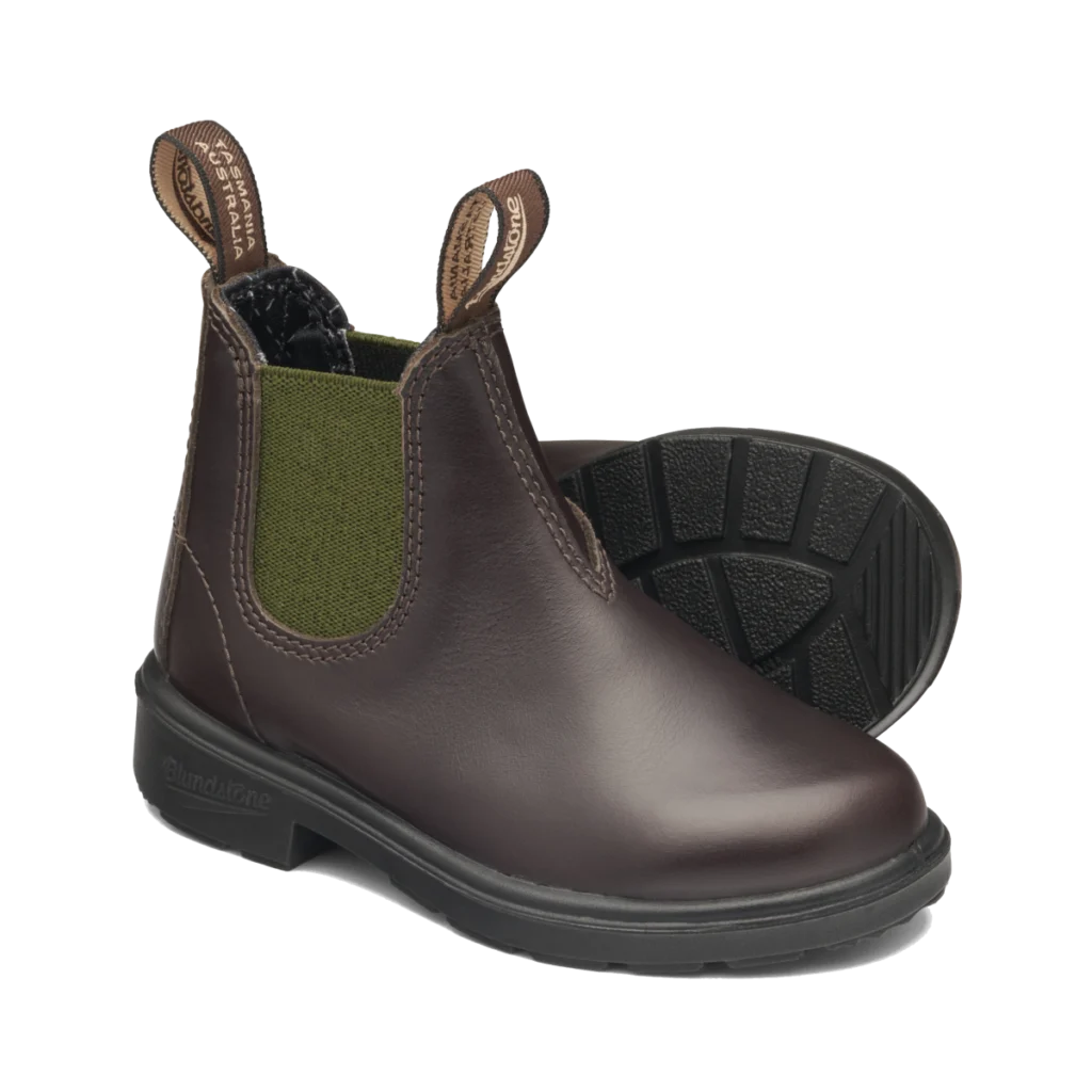 Boots Chelsea enfant espresso/olive