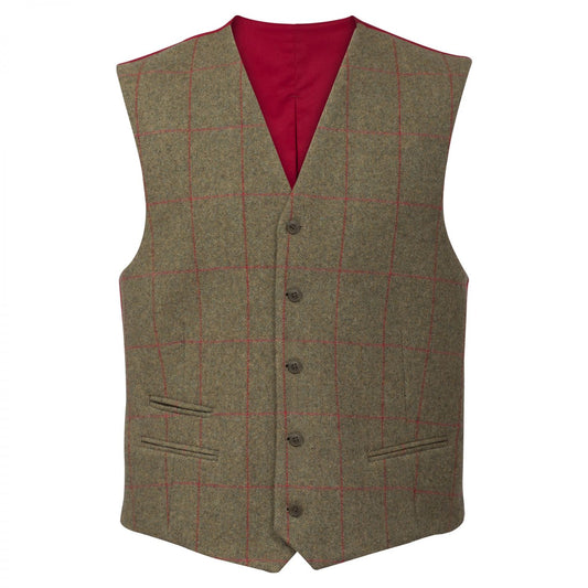 Gilet Compton dos satin SAGE