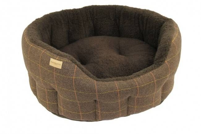 Paniers tweed marron pour chien 4 tailles
