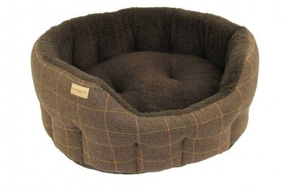 Paniers tweed marron pour chien 4 tailles