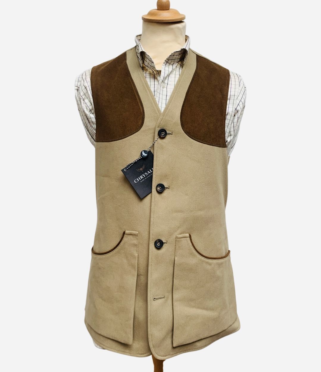 Gilet Moorland Coton Camel