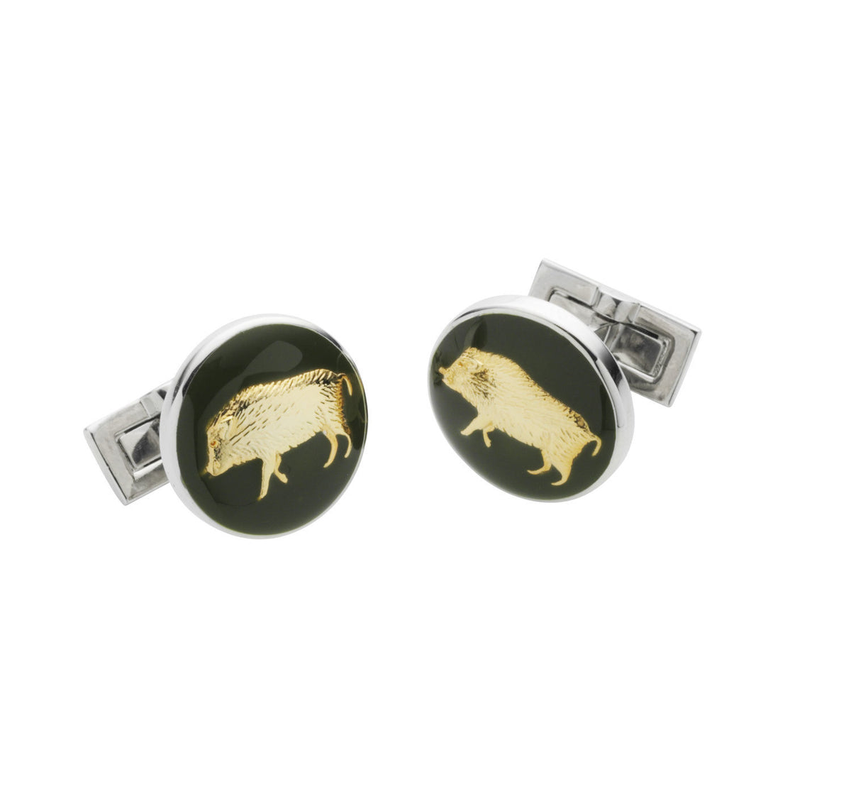 boutons manchette sanglier laksen 