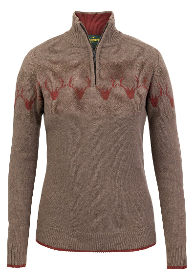 Pull jacquard Femme deer Laksen