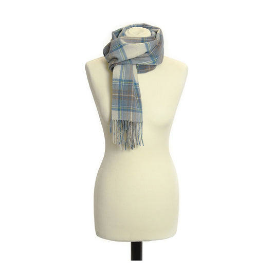 Echarpe tartan Muted blue dress stewart