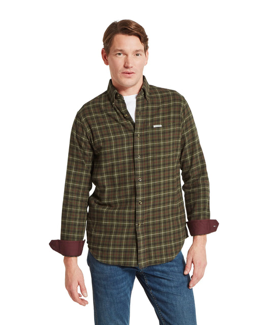 Chemise de chasse Homme Akenham - Dark khaki - Schoffel