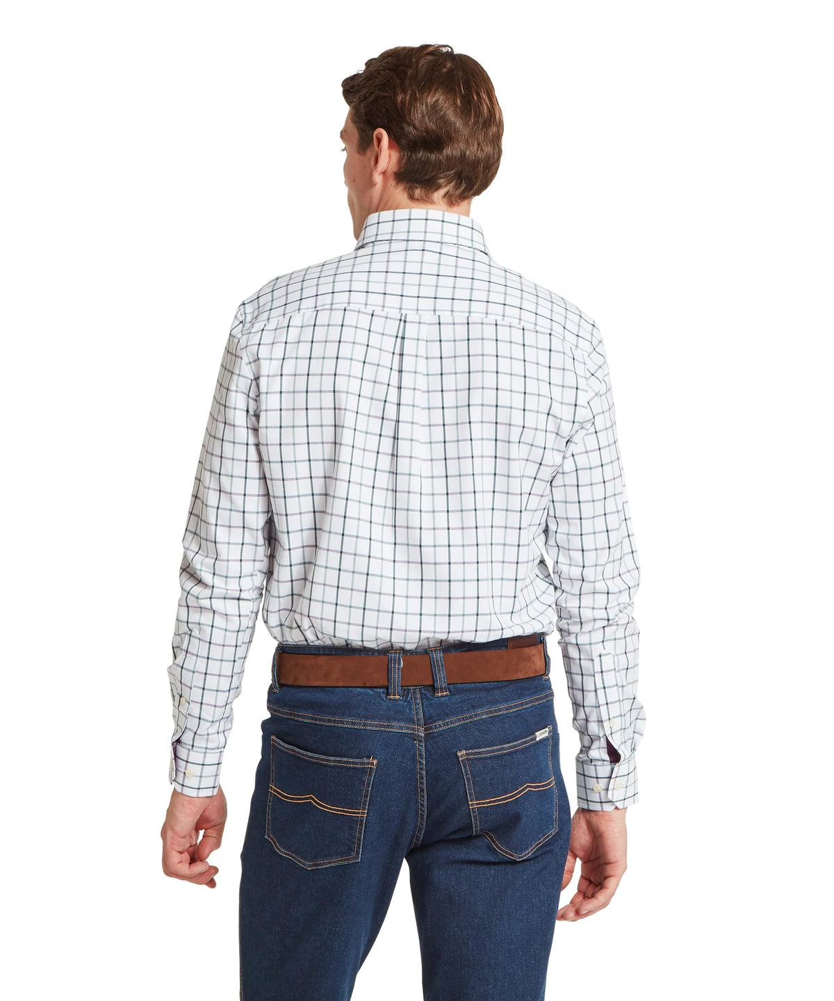 Chemise tailored en coton Homme Baconsthorpe - Deep purple - Schoffel