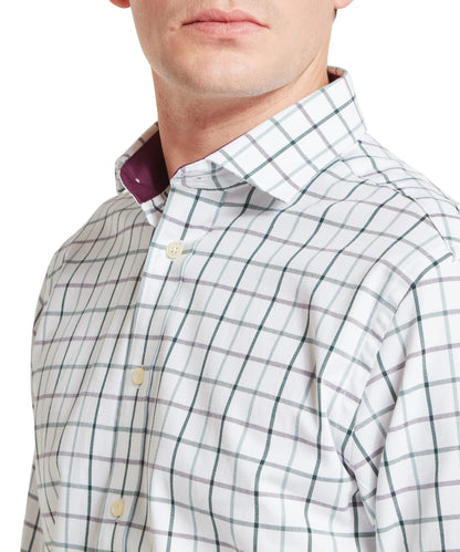 Chemise tailored en coton Homme Baconsthorpe - Deep purple - Schoffel