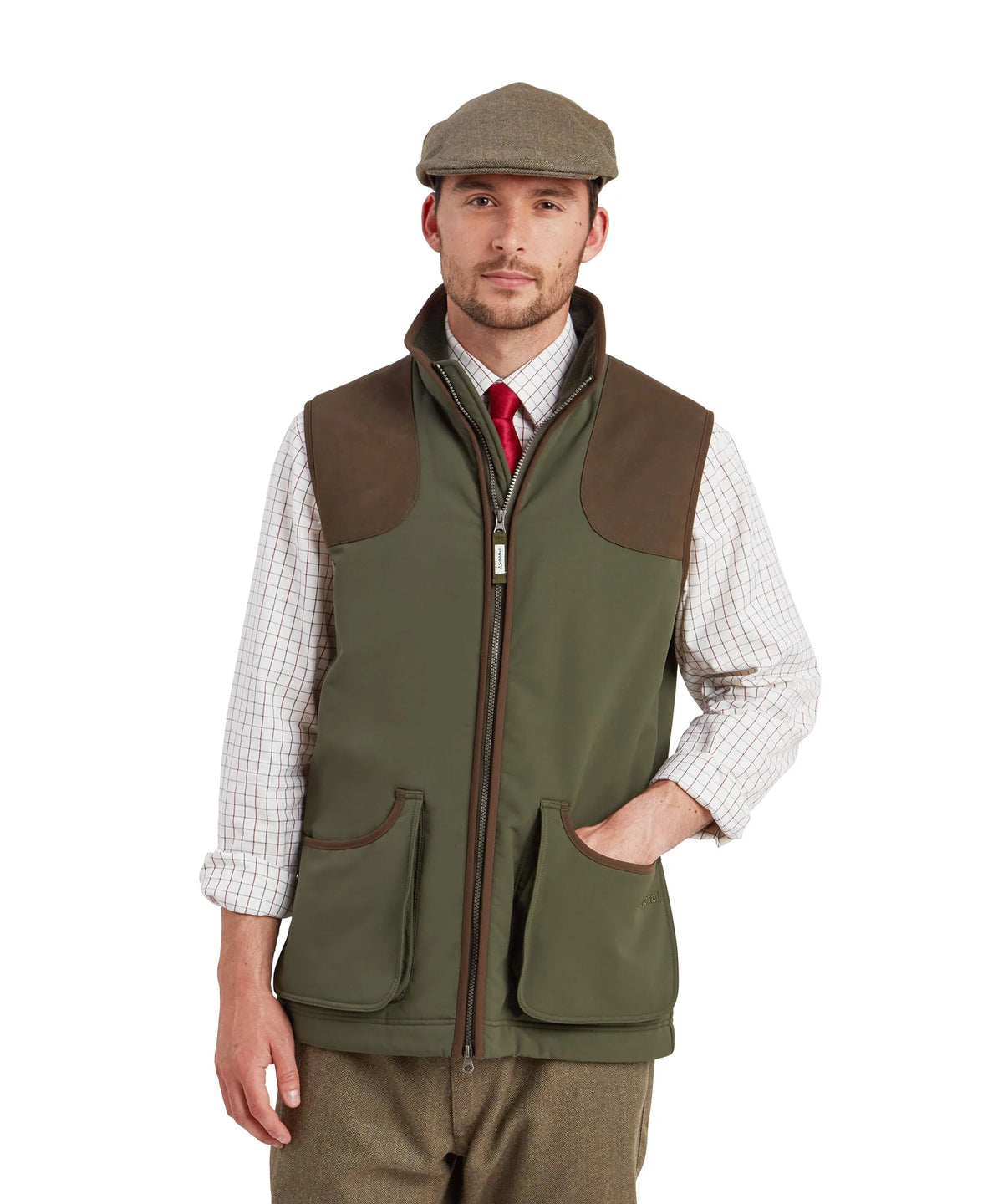Gilet polaire softshell de chasse Homme Gunby - Forest - Schoffel