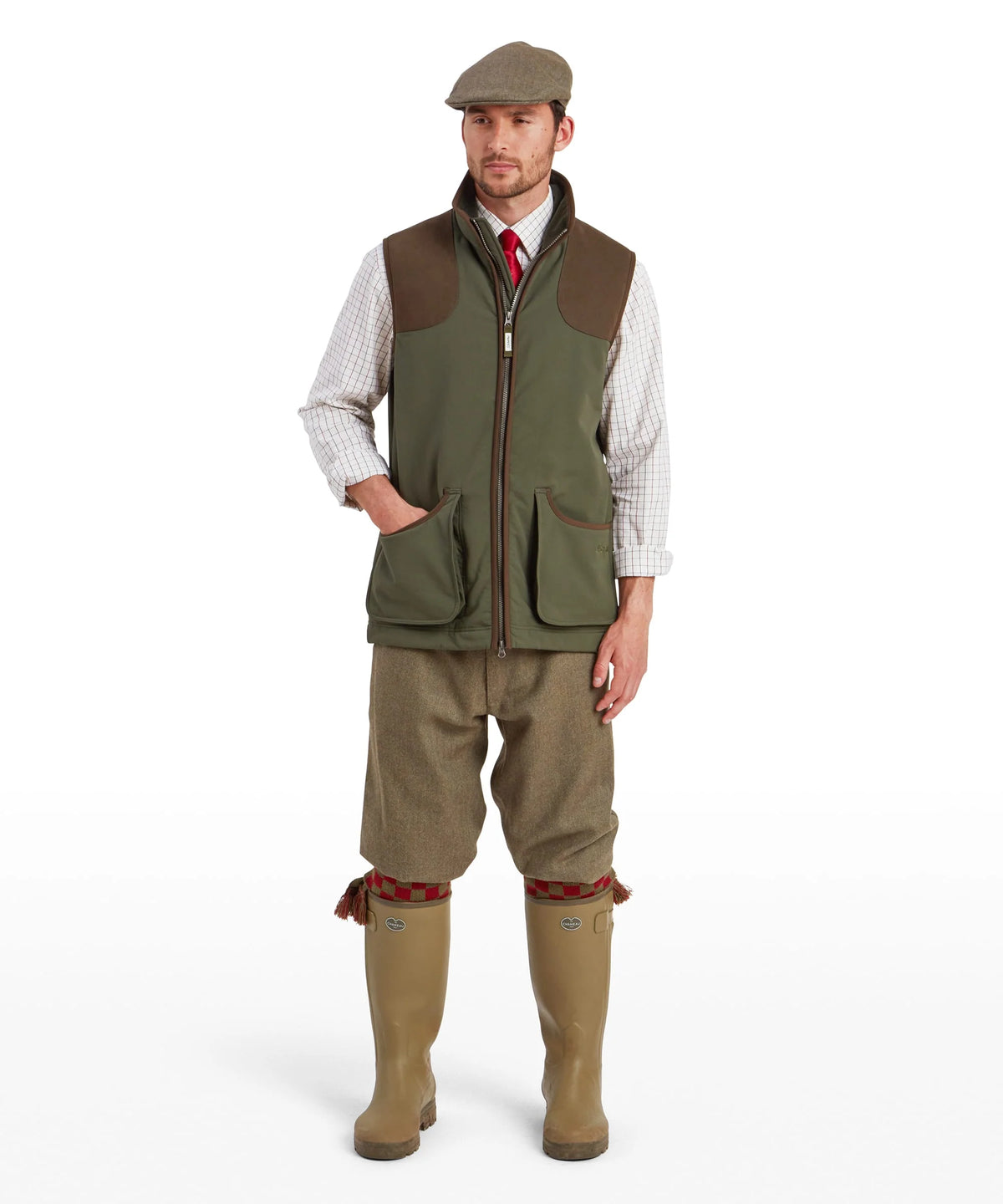 Gilet polaire softshell de chasse Homme Gunby - Forest - Schoffel