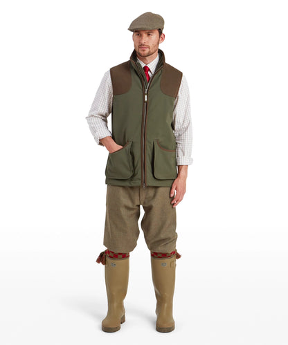 Gilet polaire softshell de chasse Homme Gunby - Forest - Schoffel