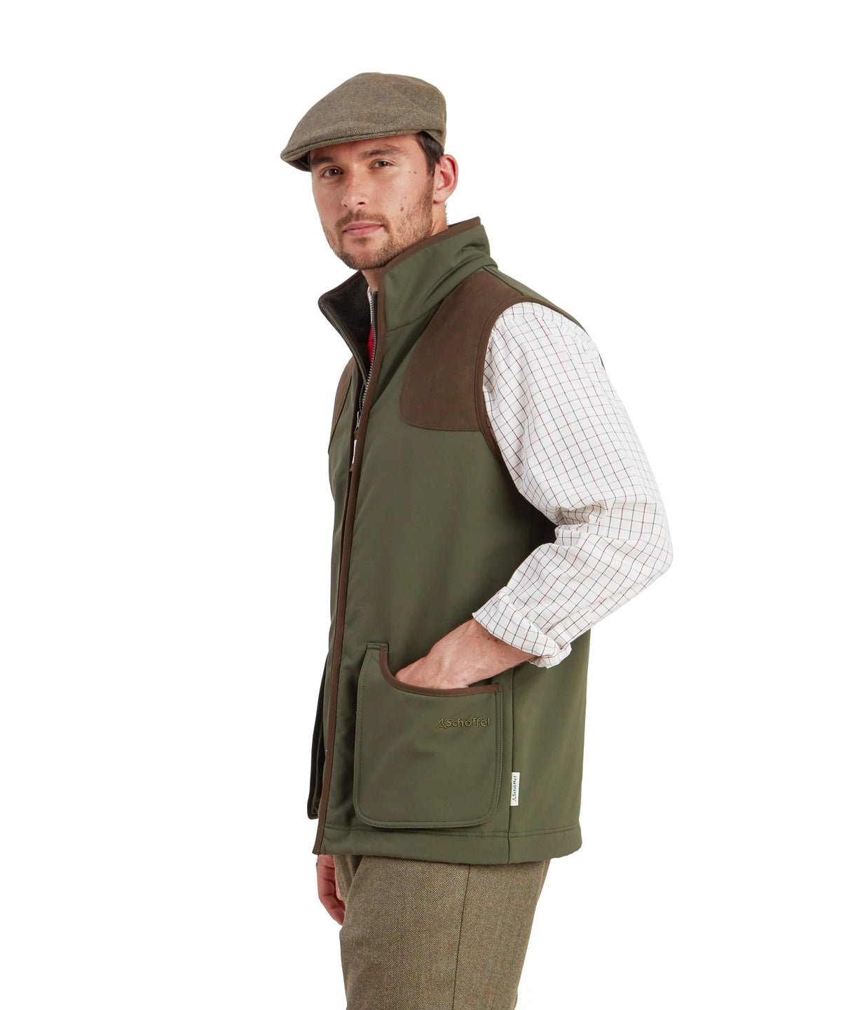Gilet polaire softshell de chasse Homme Gunby - Forest - Schoffel