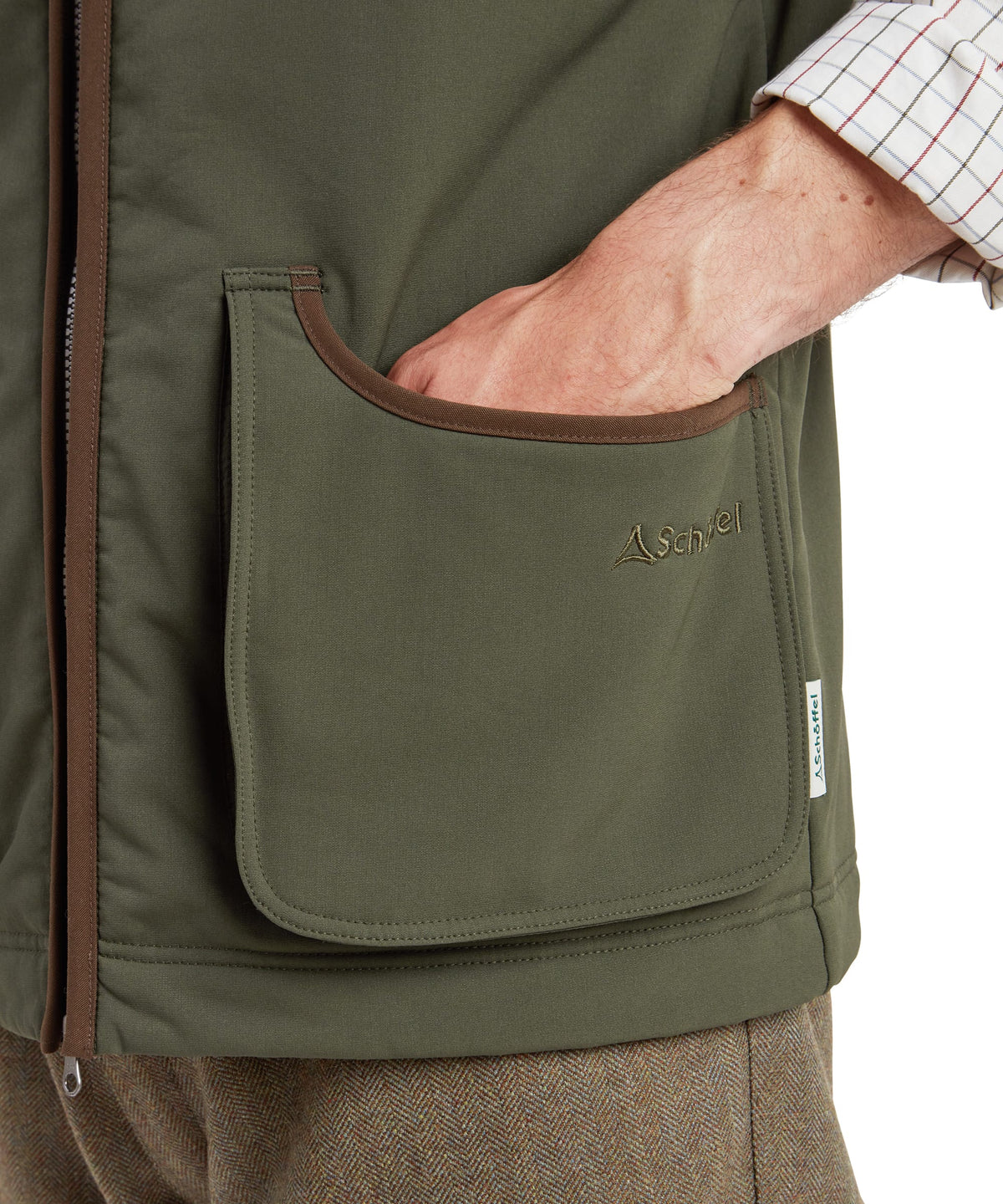 Gilet polaire softshell de chasse Homme Gunby - Forest - Schoffel
