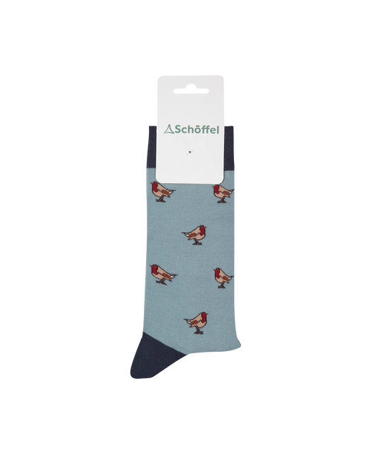 Chaussettes Homme Rouge-gorge - Sterling blue - Schoffel